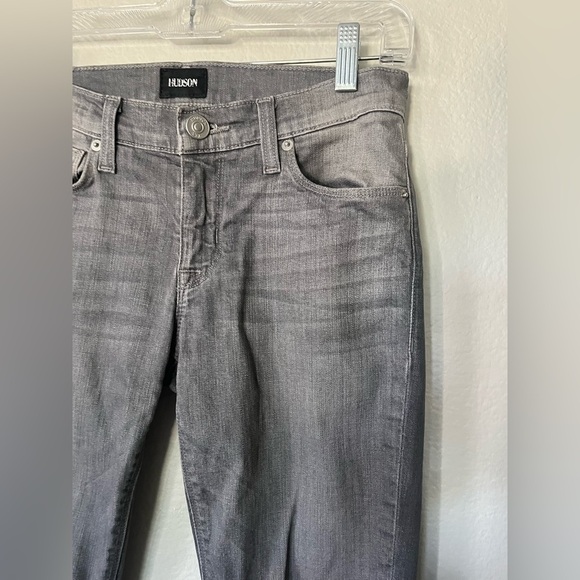 Hudson Krista Super Skinny Jeans in Gain Grey Women’s Size 25 - Picture 4 of 16